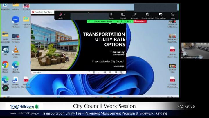Thumbnail image for July 21, 2026 Hillsboro City Council Meeting