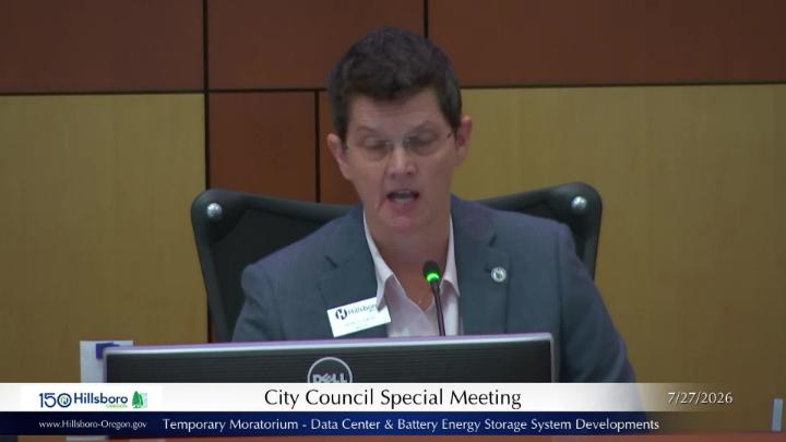 Thumbnail image for July 27, 2026 Hillsboro City Council Special Meeting