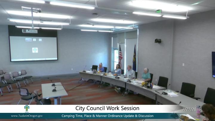 Thumbnail image for July 27, 2026 Tualatin City Council Work Session