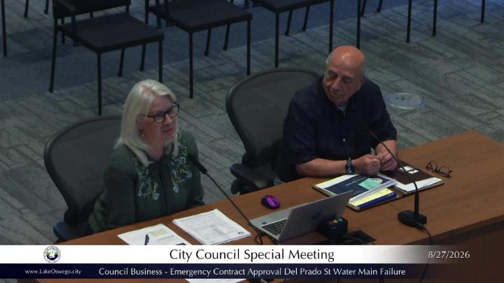 Thumbnail image for August 27, 2026 Lake Oswego City Council Special Meeting