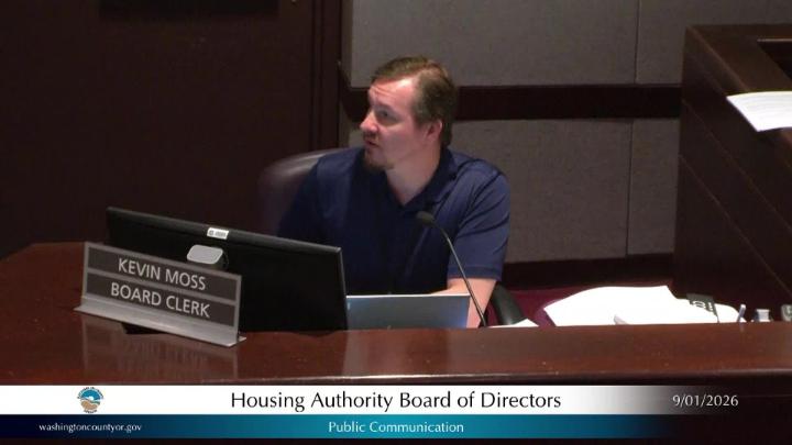 Thumbnail image for September 1, 2026 Washington County Board of Commissioners Meeting