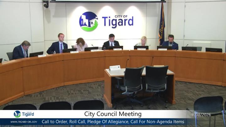 Thumbnail image for September 8, 2026 Tigard City Council Meeting