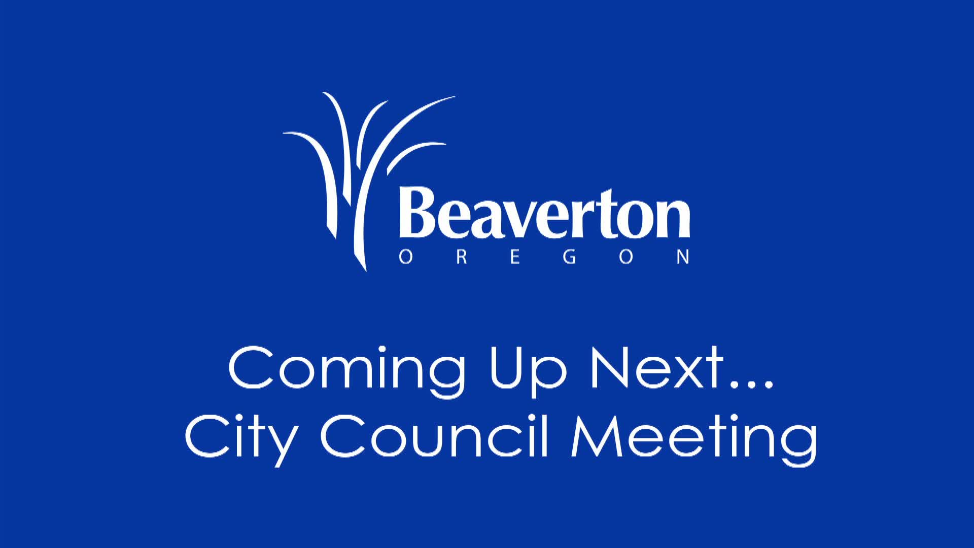 LIVE from the Beaverton City Council Chambers