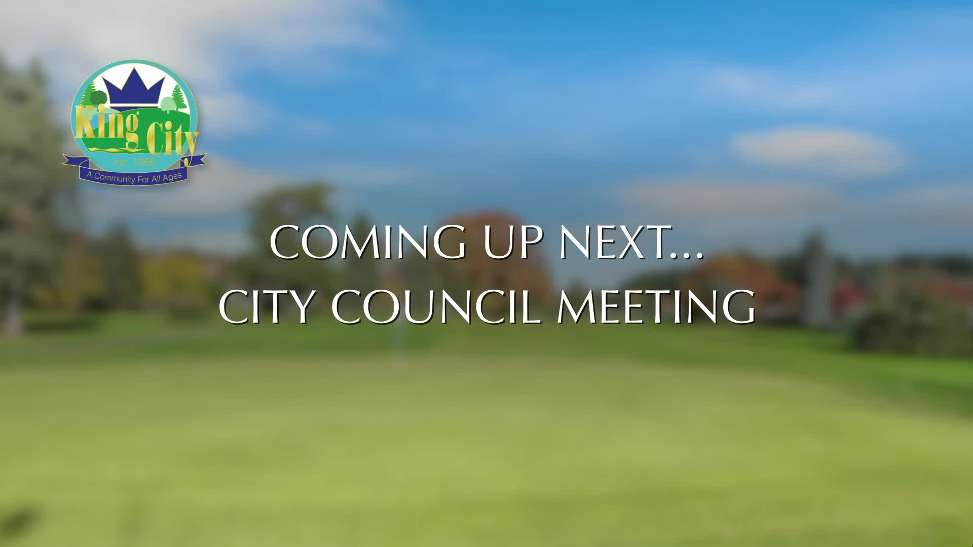 Live- King City Council Meeting