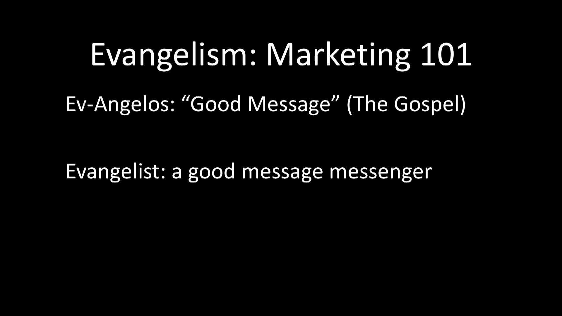Cornelius Church of Christ - A Good Evangelist
