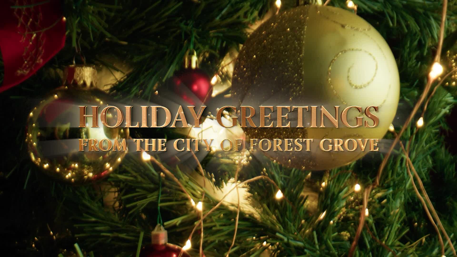 Holiday Greeting from Forest Grove City Council