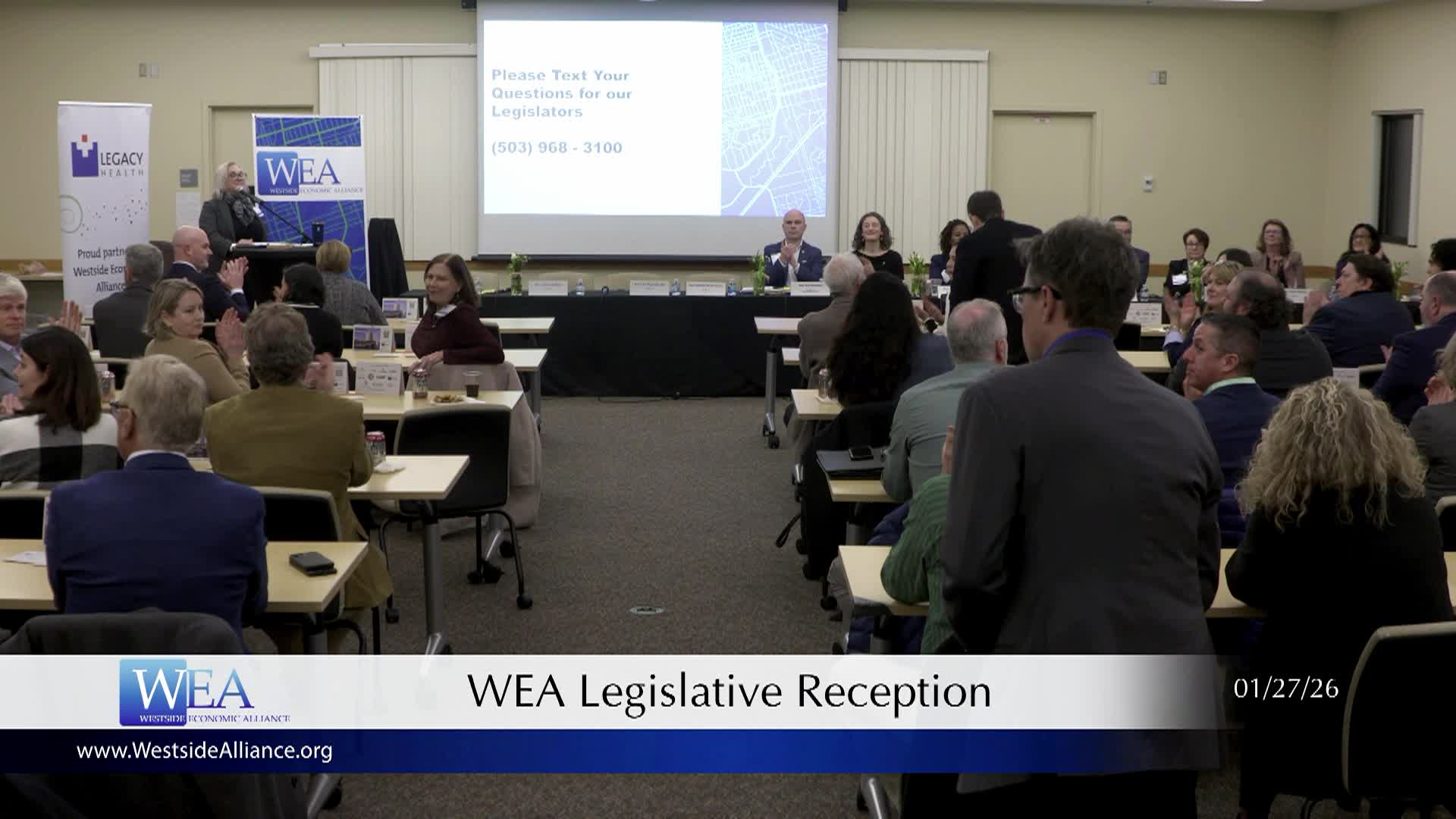 Westside Economic Alliance: Legislative Reception