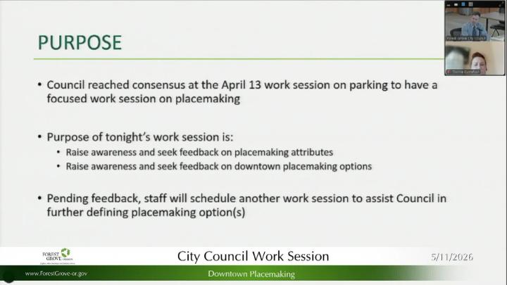 Thumbnail image for May 11, 2026 Forest Grove City Council Work Sessions