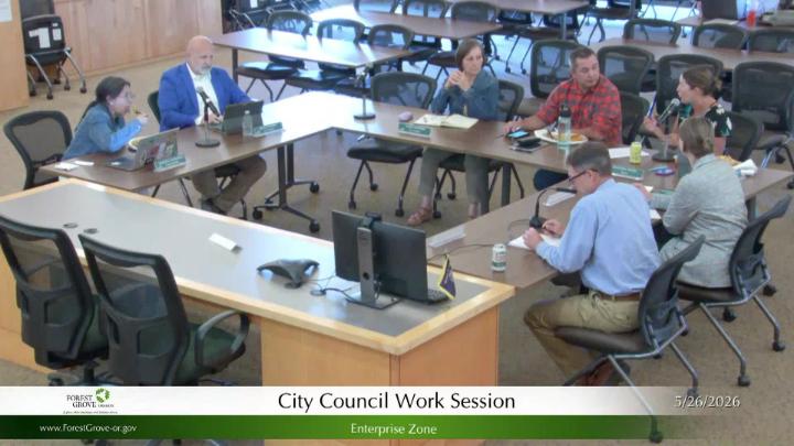 Thumbnail image for May 26, 2026 Forest Grove City Council Work Sessions