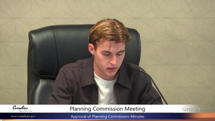 Thumbnail image for May 26, 2026 Cornelius Planning Commission Meeting