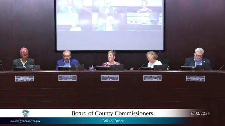Thumbnail image for June 2, 2026 Washington County Board of Commissioners Meeting