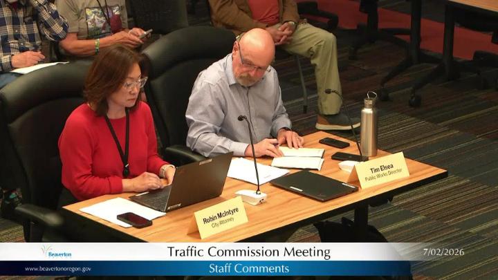 Thumbnail image for July 2, 2026 Beaverton Traffic Commission Meeting